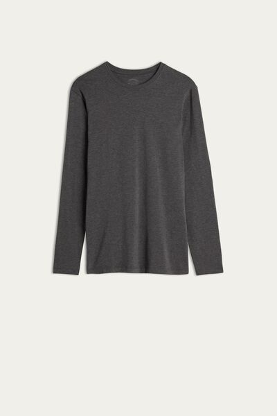 Long-Sleeve Stretch Supima Cotton Top