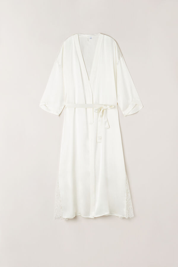 Eternal Love Long Silk Dressing Gown