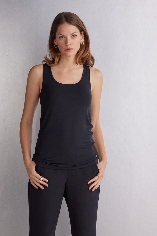 Long Micromodal Vest Top