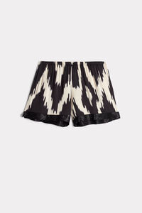 Snake Charmer Shorts in Satin Viscose