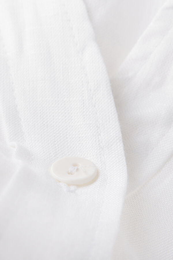 The Pure Linen Short-Sleeved Plain-Weave Linen Shirt