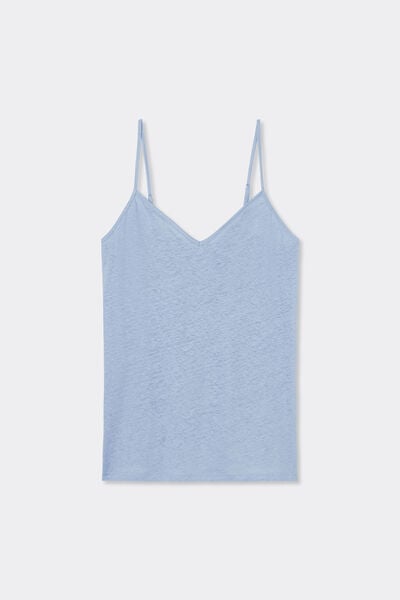 V Neck Linen Top