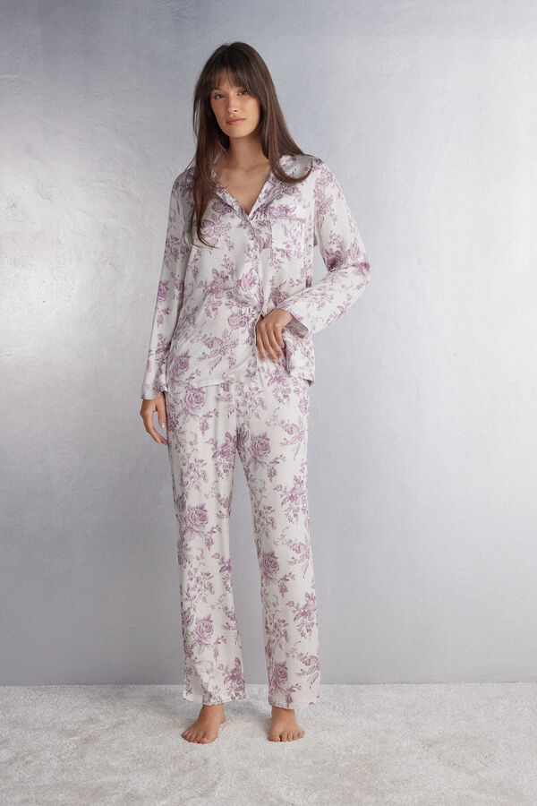 Bas de pyjama long en satin GRACEFUL SIMPLICITY