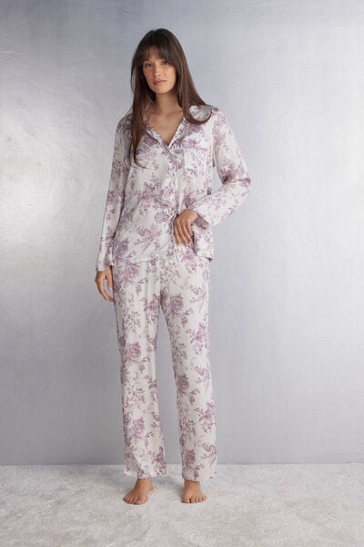 Bas de pyjama long en satin GRACEFUL SIMPLICITY