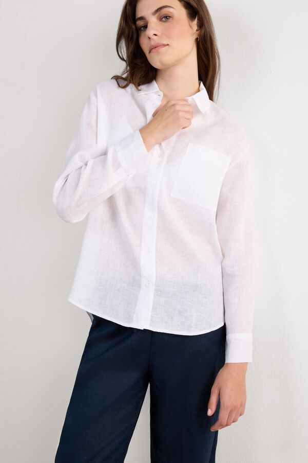 The Pure Linen Plain-Weave Linen Shirt
