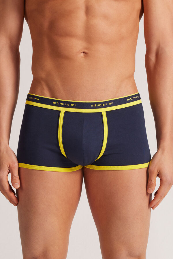 Calzoncillos bóxer en algodón para hombre elastizado con logotipo