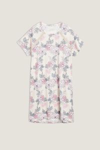 Ночная Рубашка с Короткими Рукавами из Хлопка Supima® Ultrafresh Light Flower