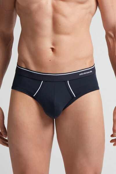 Superior Cotton Briefs with Exposed Elasticated Waistband