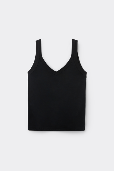 Canotta Bordi Costina in Elevated Cotton