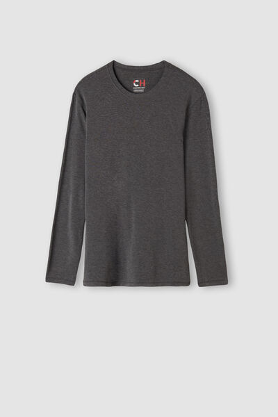 Long-Sleeve Modal-Cashmere Top