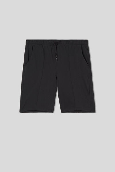 Cotton Shorts with Seam