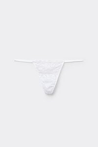 Tanga Hilo de Encaje con Tira Lateral