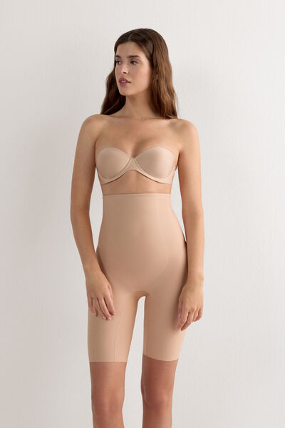 Pantaloncino Modellante in Microfibra Senza Cuciture