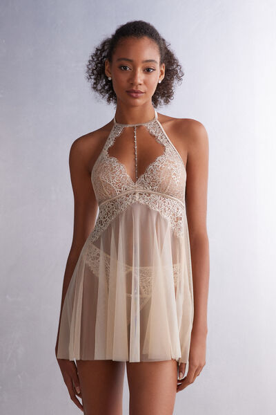 Living in Luxe Tulle and Lace Babydoll