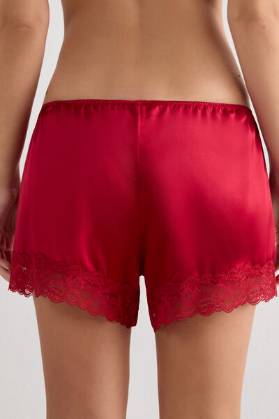 Pantaloncino in Seta con Pizzo