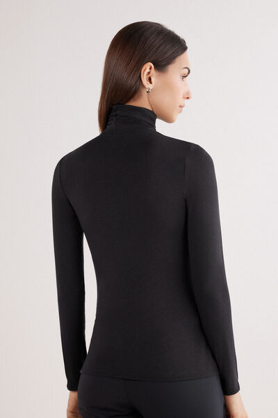 Maglia Collo Alto in Fresh Bamboo