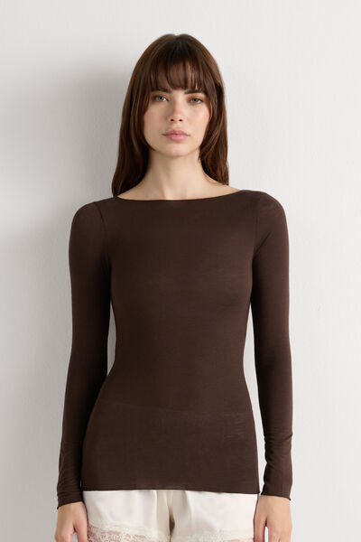 Boat Neck Modal Cashmere Ultralight Jumper