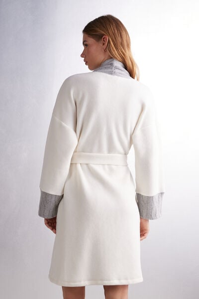 Morgenmantel aus Fleece Soft Braid