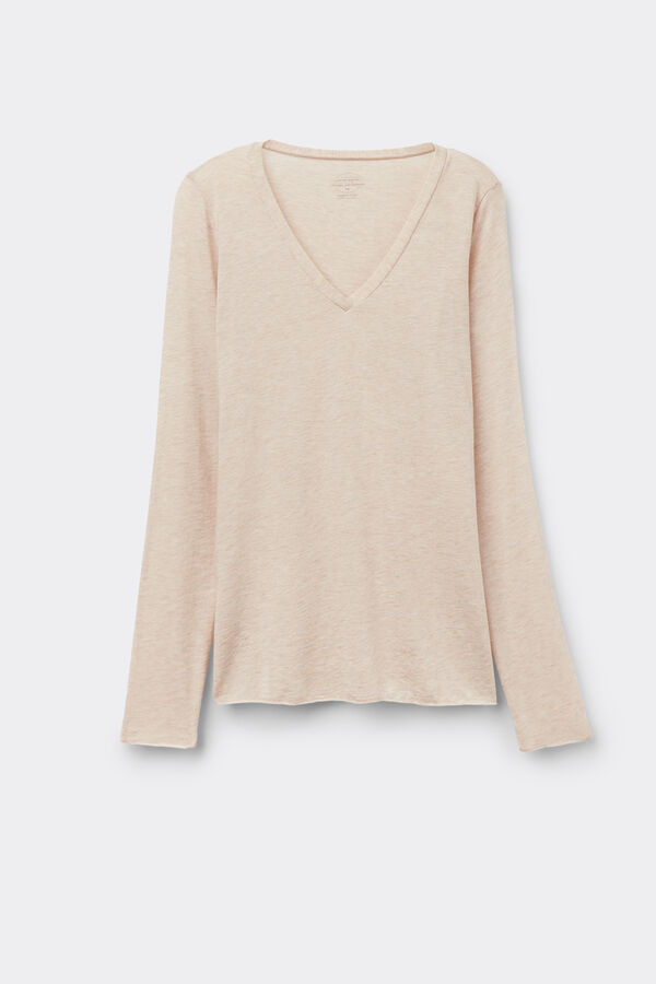Ultralight Modal with Cashmere V-Neck Top