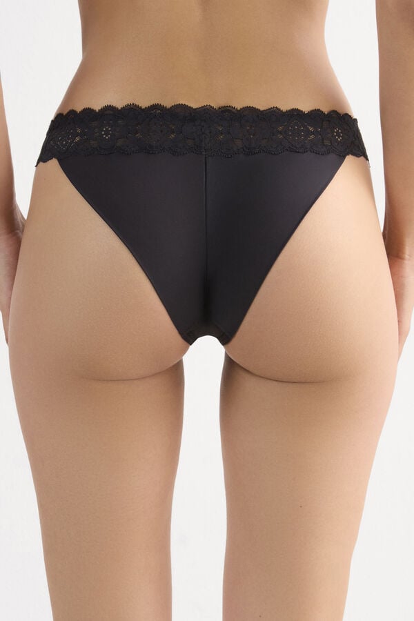 Brazilian-Slip Carioca aus Spitze und Mikrofaser