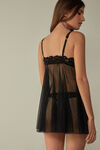 Pretty Iconic Flocked Tulle Babydoll