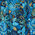 stampa paisley azzurro/oro - 626j