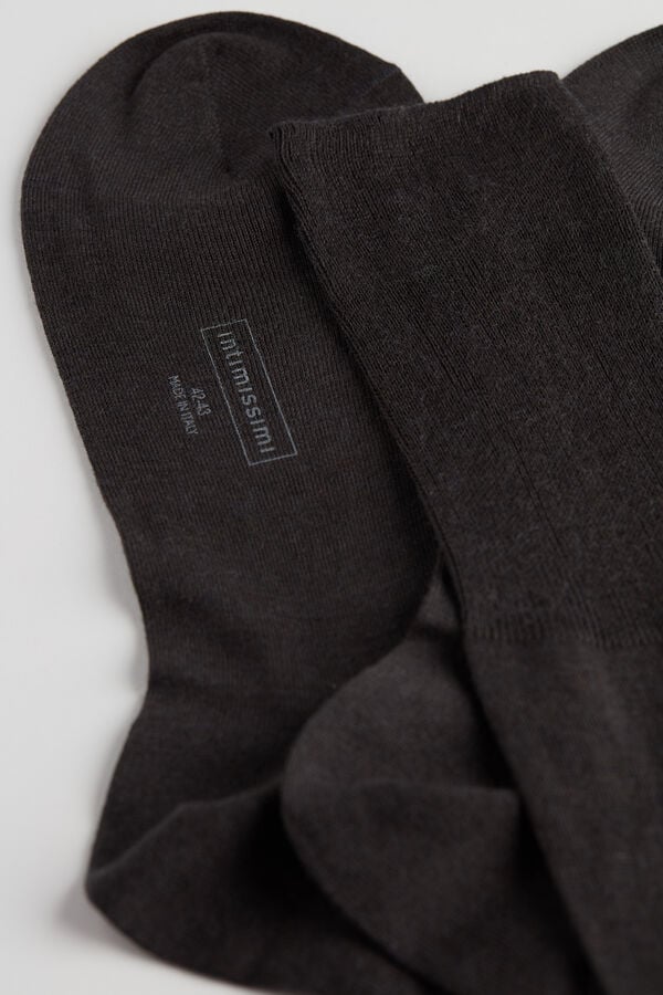 Long Socks in Cotton-Silk-Cashmere Blend