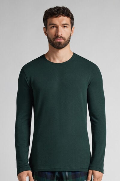 Long-Sleeve Modal-Cashmere Top