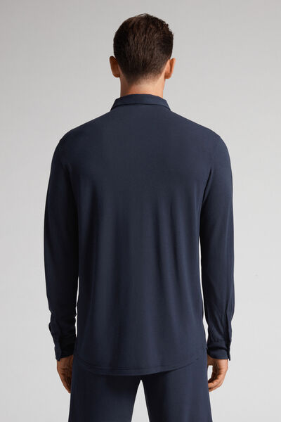 Silk and Modal Piqué Shirt