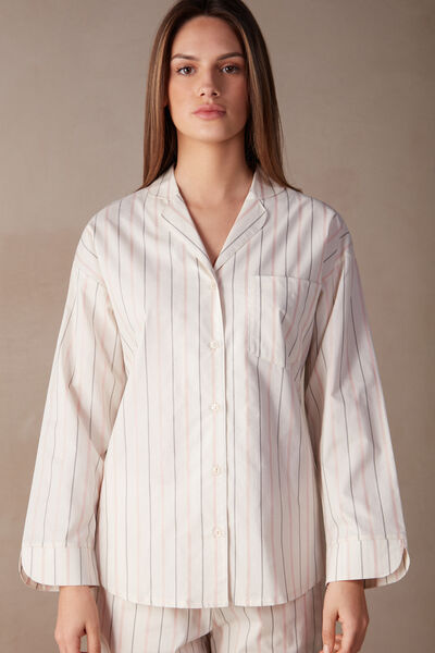 Soft Spring Long Sleeve Button-Up Shirt