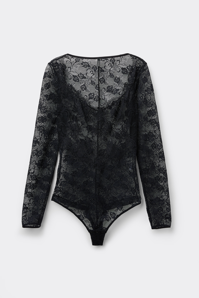 Body manches longues en dentelle THE SIMPLEST PLEASURES