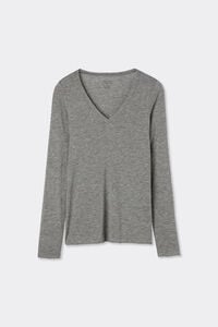Ultralight Modal with Cashmere V-Neck Top