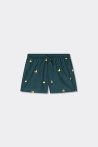 Costume Boxer Mare Bambino Ricamo Paperelle