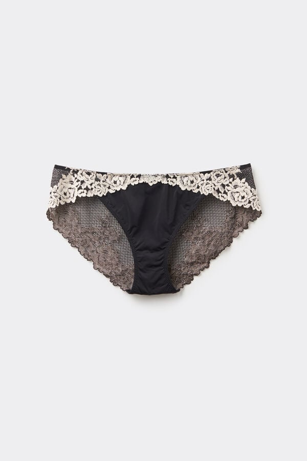 Slip in Pizzo Floreale Pretty Flowers