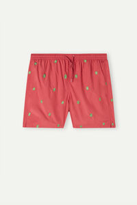 Kiwi-Embroidered Swim Shorts