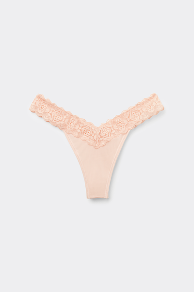 ‘80s-Style Lace and Microfibre Brazilian Briefs