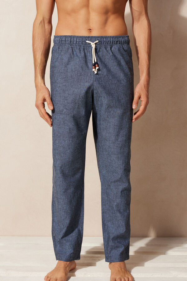 Linen and Cotton Full Length Pants