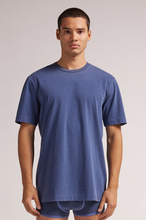 T-Shirt Washed Collection em Algodão