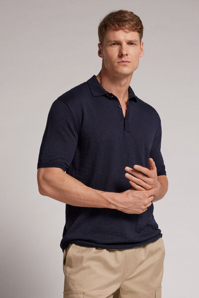 Short-Sleeved Jersey Polo Shirt