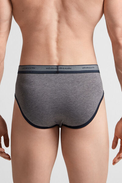 Natural Fresh Cotton Briefs with Logo