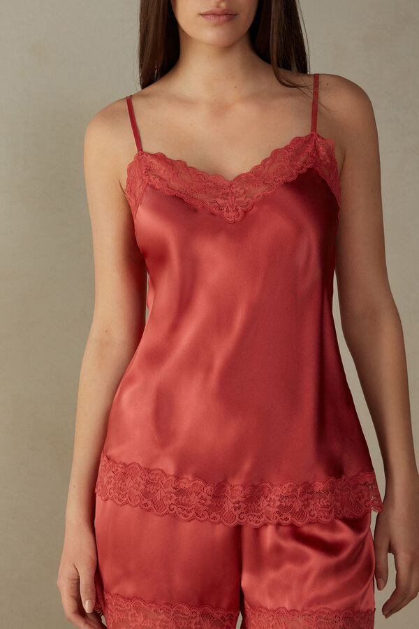 Lace and Silk Top