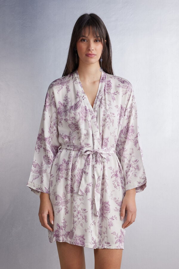 Satynowe Kimono Graceful Simplicity