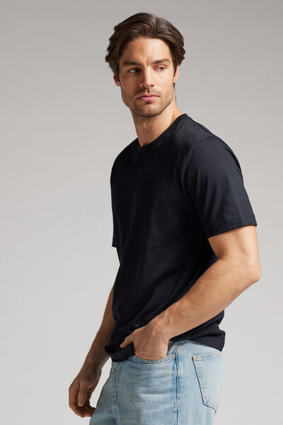 T-Shirt Regular Fit in Cotone Superior Extrafine