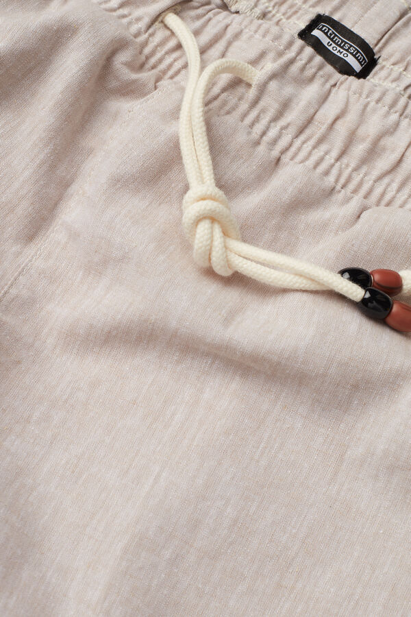 Inserch Linen Shorts P2110-White main image 1