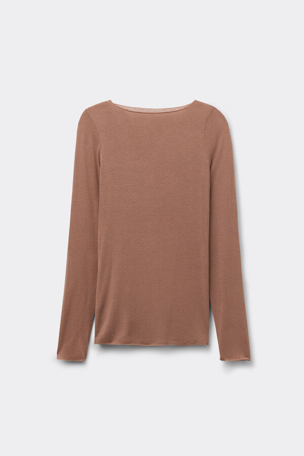 Boat Neck Modal Cashmere Ultralight Top