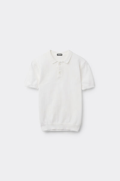 Polo Bambino Manica Corta in Maglia di Cotone