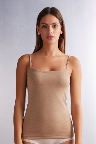Top Spallina Sottile Wool & Cotton