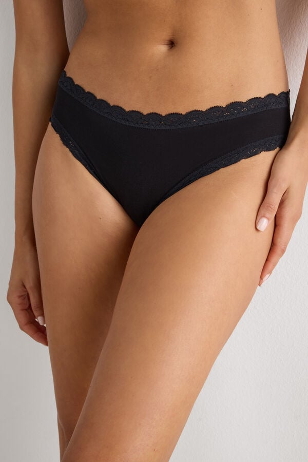 Cotton and Lace Knickers