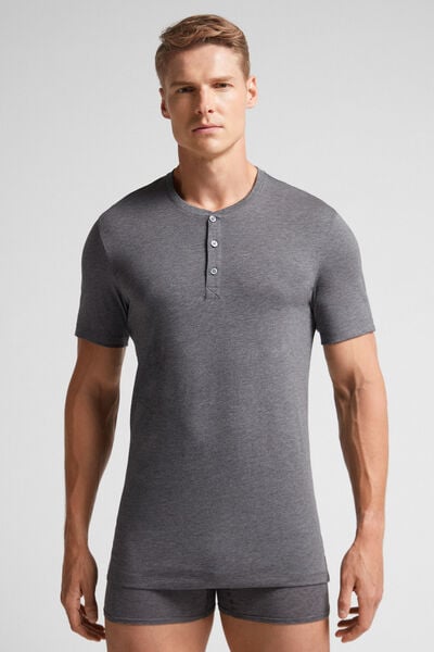 Superior Cotton Henley T-Shirt