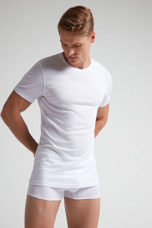 Short-Sleeve Crew-Neck T-Shirt in Extra-Fine Supima® Cotton